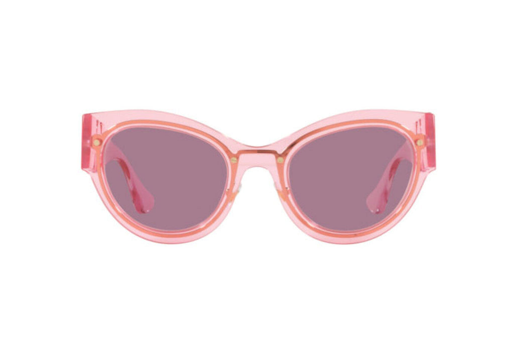 Versace Women's Sunglasses Cat Eye Transparent Pink