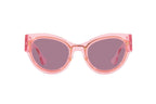 Versace Women's Sunglasses Cat Eye Transparent Pink