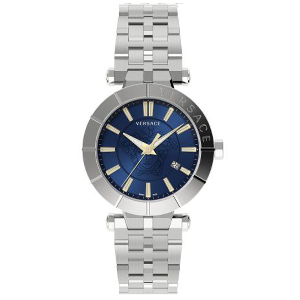 Versace Men's Watch V-Race 43mm Blue Bracelet
