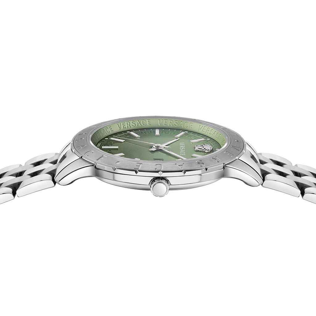 Versace Univers 43mm Green Dial Stainless Steel Men's Watch