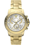 Versace Men's Watch New Chrono 45mm Gold Bracelet