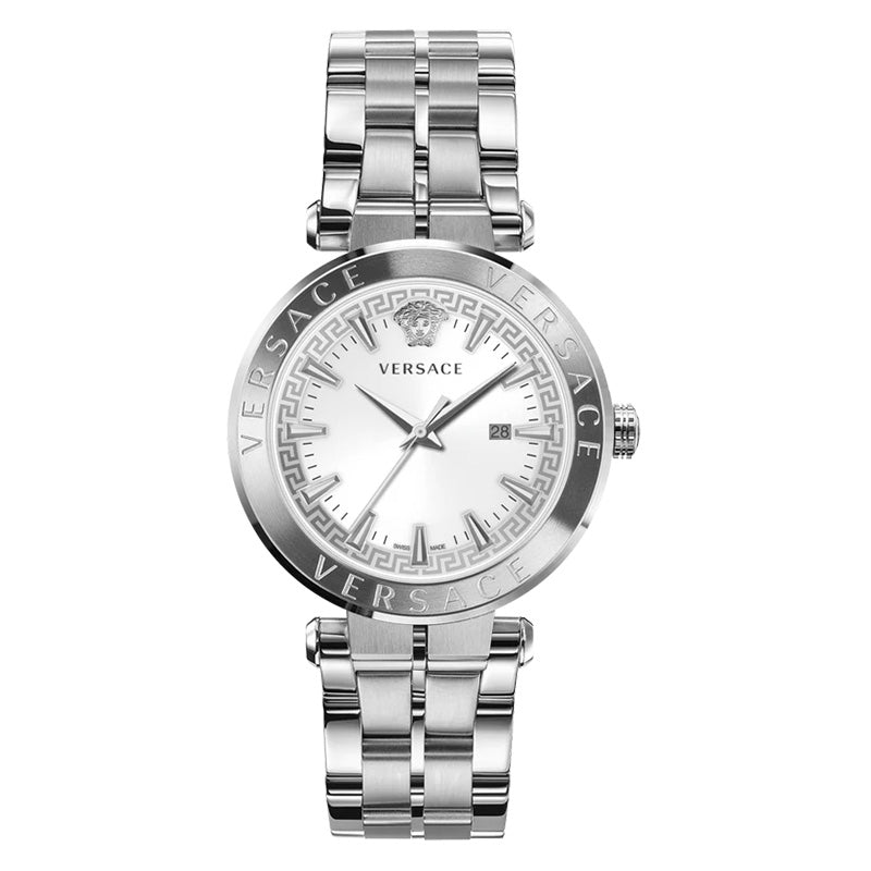 Versace Men's Watch Aion 44mm White Silver