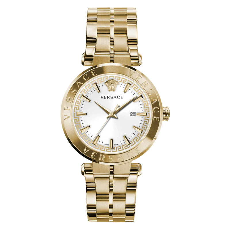 Versace Men's Watch Aion 44mm White Gold