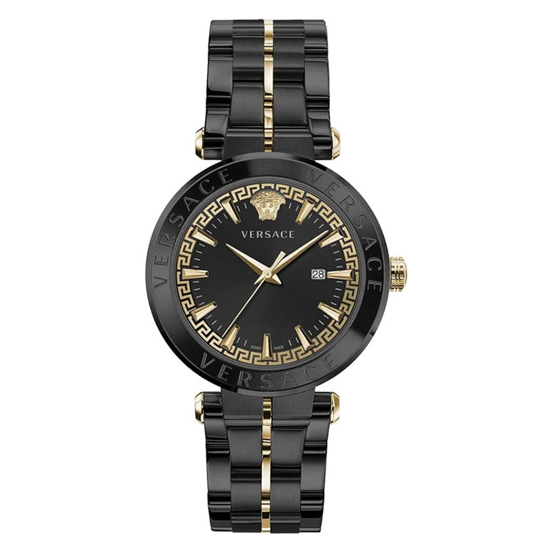Versace Men's Watch Aion 44mm Black Gold