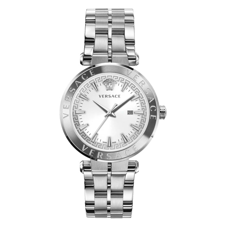 Versace Men's Watch Aion 44mm White Silver