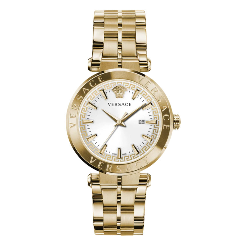 Versace Men's Watch Aion 44mm White Gold