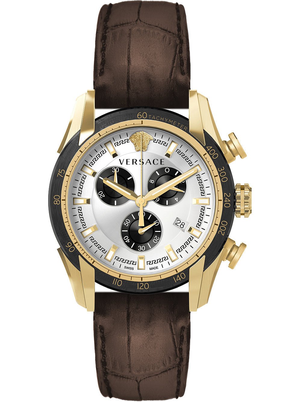 Versace Men's Watch V-Ray 44mm Brown