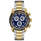 Versace Men's Watch V-Ray 44mm Blue Two-Tone Bracelet