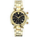 Versace Revive Chronograph Men's Black Gold Watch