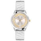 Versace Ladies Watch Logo Halo Silver Milanese Bracelet