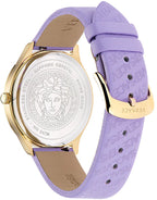 Versace Ladies Watch Logo Halo Purple