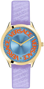 Versace Ladies Watch Logo Halo Purple