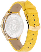 Versace Ladies Watch Logo Halo Yellow