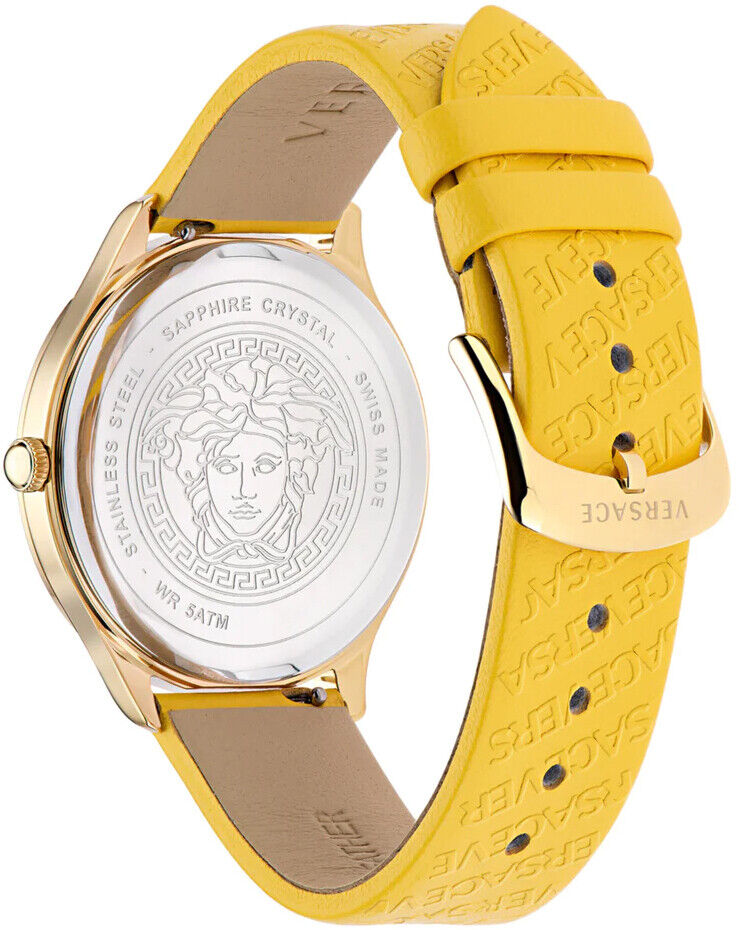 Versace Ladies Watch Logo Halo Yellow