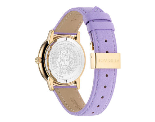Versace Ladies Watch V-Tribute Lilac Gold