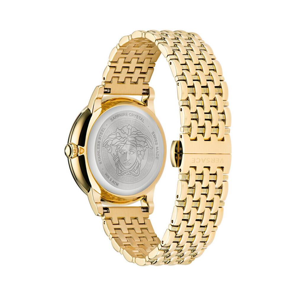 Versace Ladies Watch La Medusa Diamond Gold Bracelet