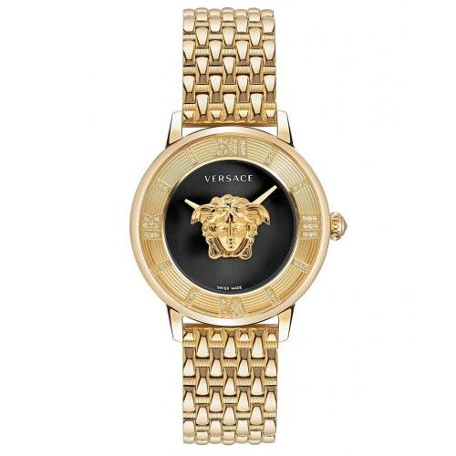 Versace Ladies Watch La Medusa Diamond Gold Bracelet