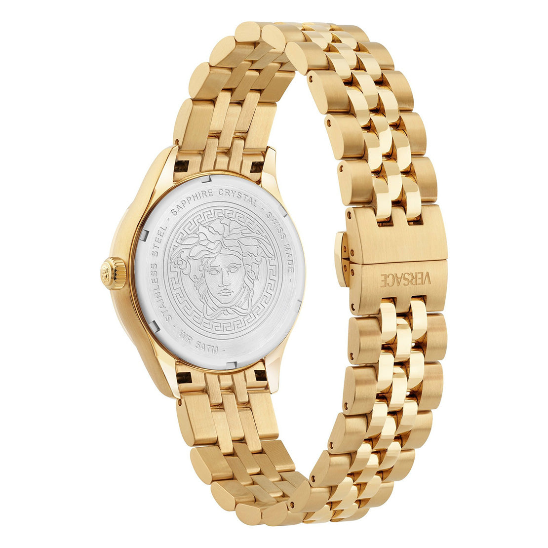 Versace Hellenyium Lady 35mm Red Dial Gold Ladies' Watch