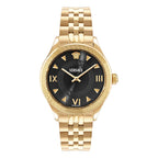 Versace Hellenyium Ladies Watch 35mm Black Dial Gold