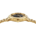 Versace Hellenyium Lady 35mm Black Dial Gold Ladies' Dress Watch