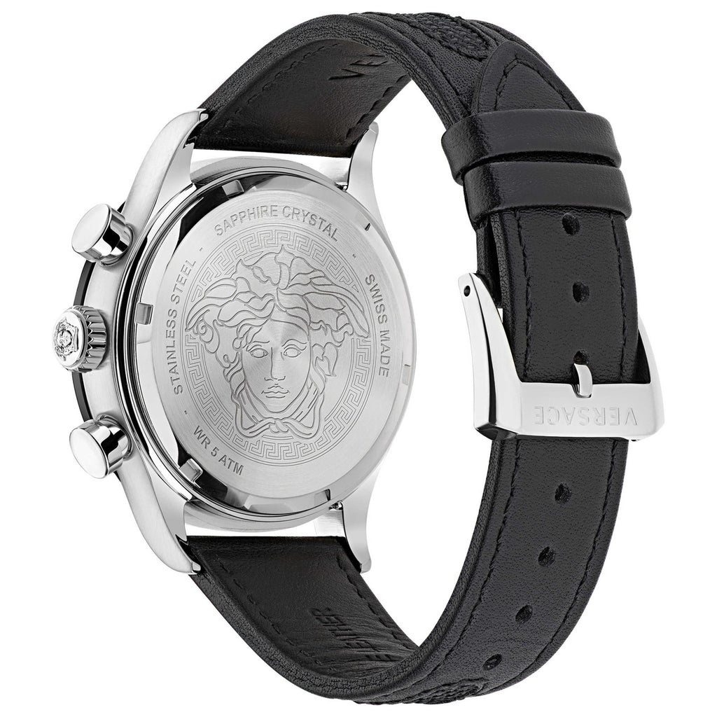 Versace Hellenyium Chronograph Quartz Men's Black Watch