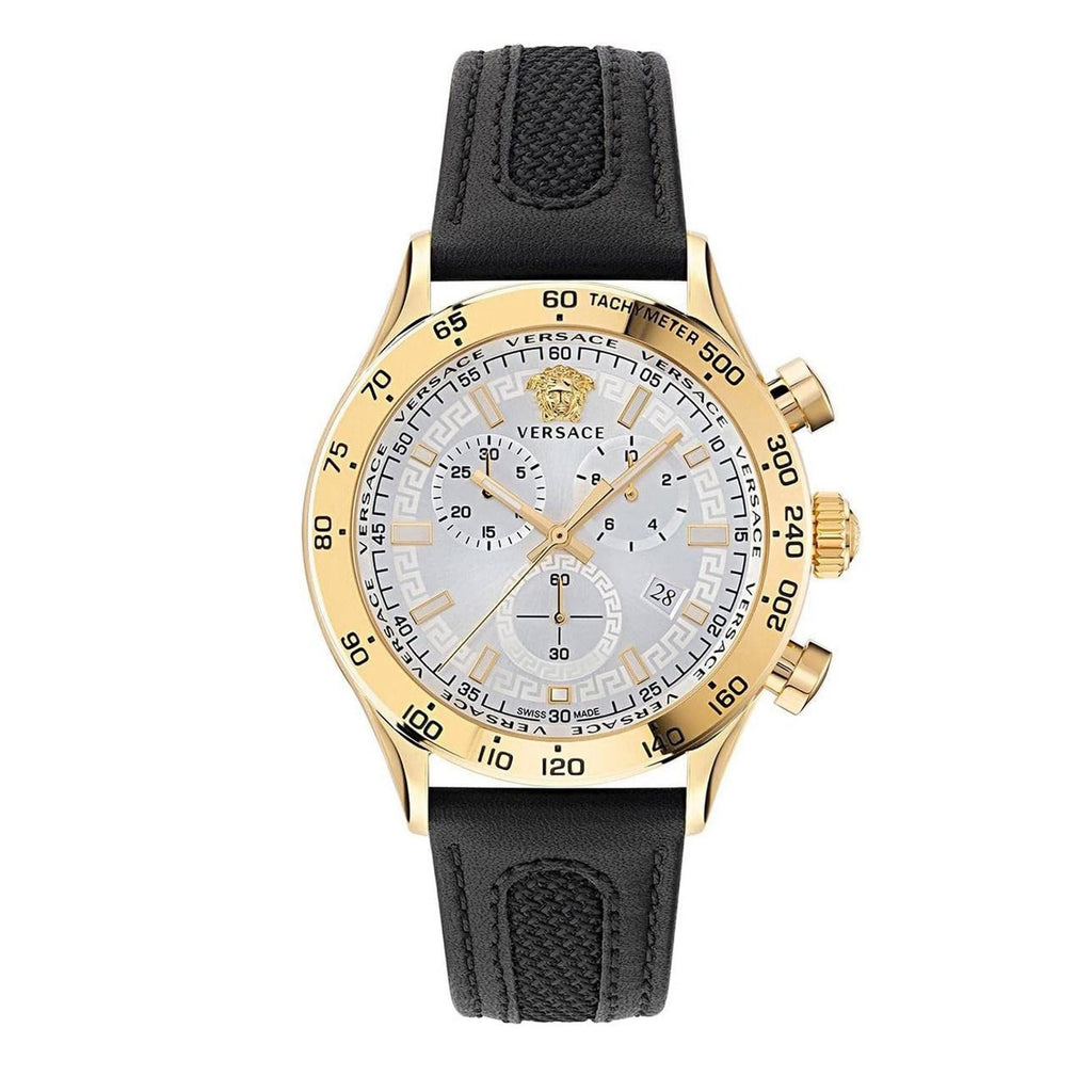 Versace Hellenyium Chronograph Men's White Black Watch