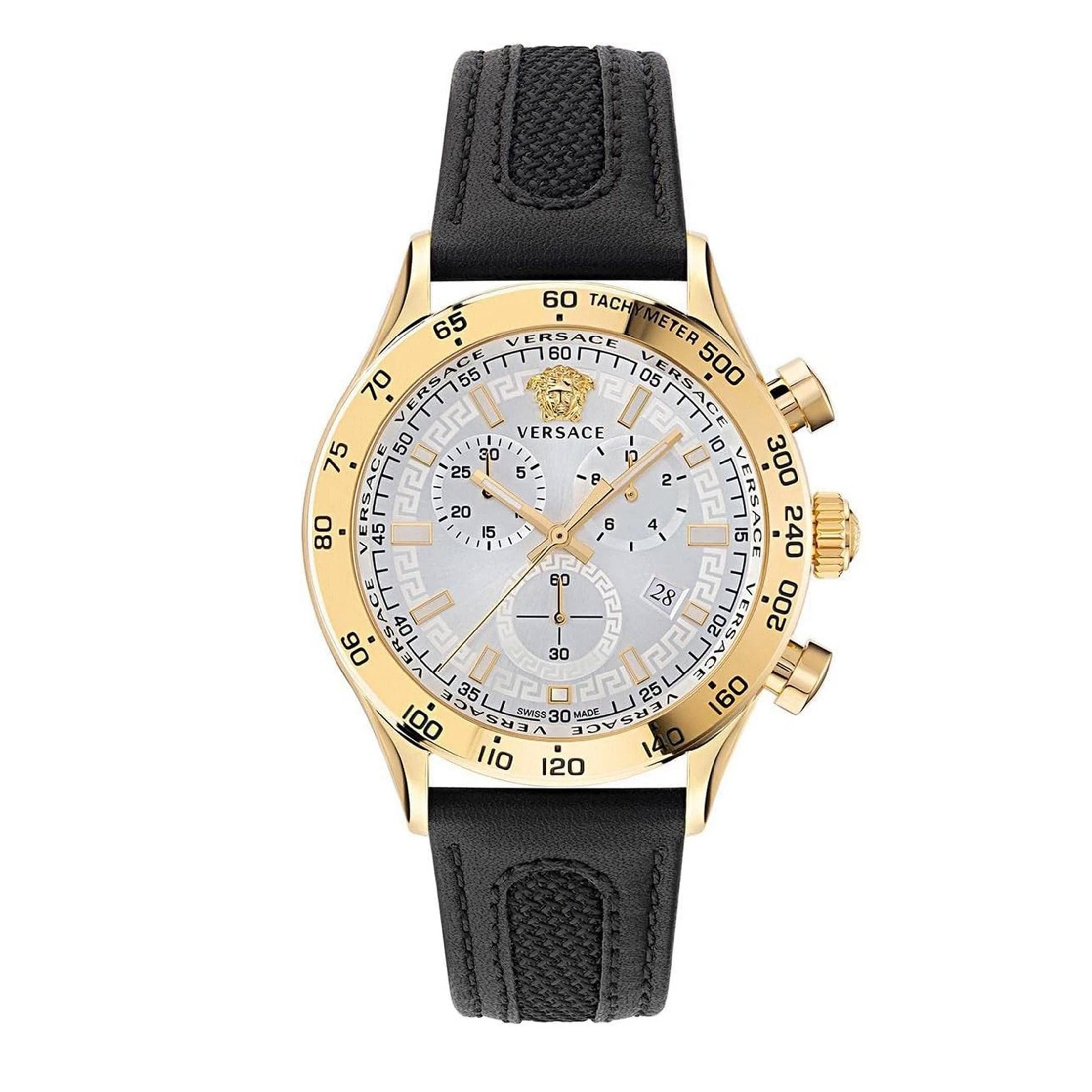 Versace Hellenyium Chronograph Men's White Black Quartz Watch