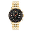 Versace Hellenyium Chronograph Men's Gold Black Watch