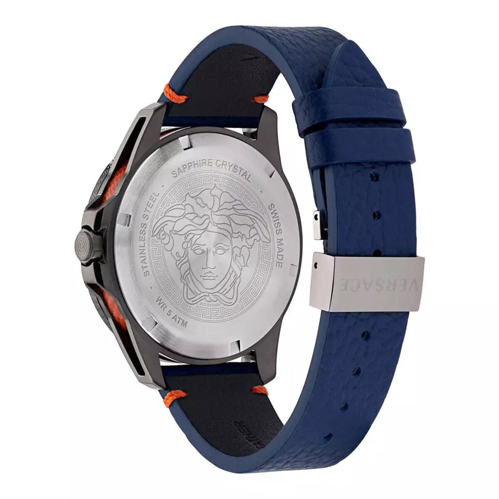 Versace Men's Watch Sport Tech GMT 45mm Blue