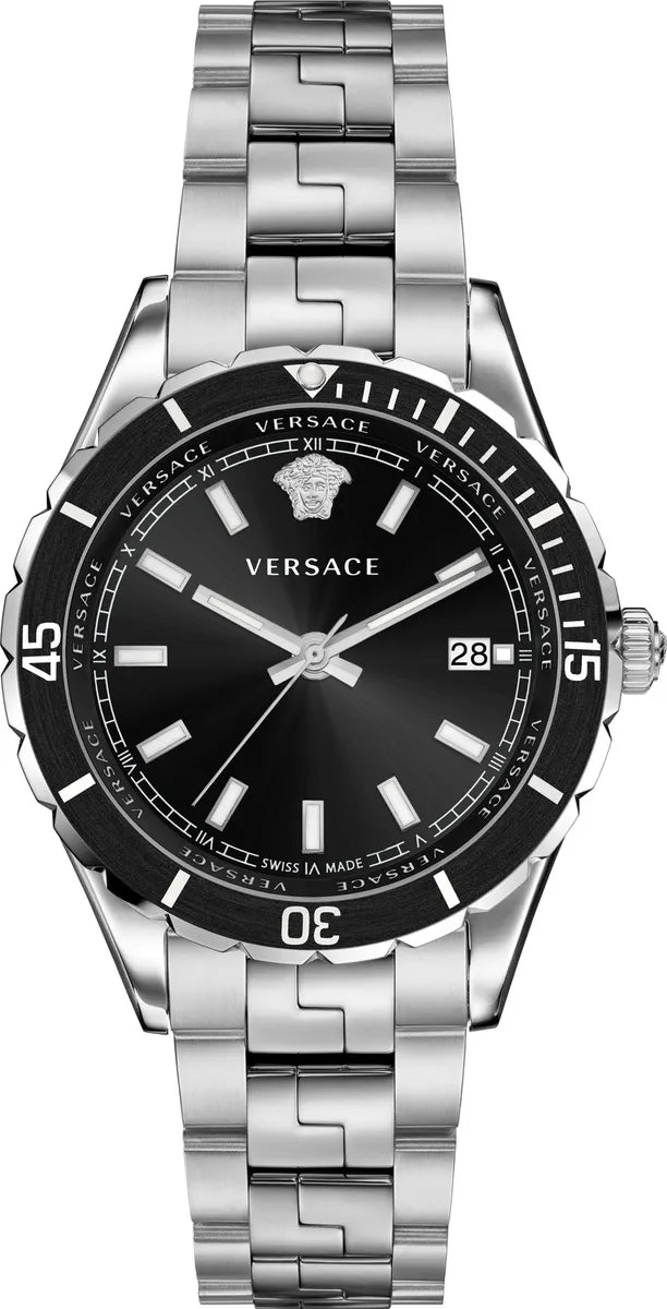 Versace Men's Watch Hellenyium 42mm Black Bracelet
