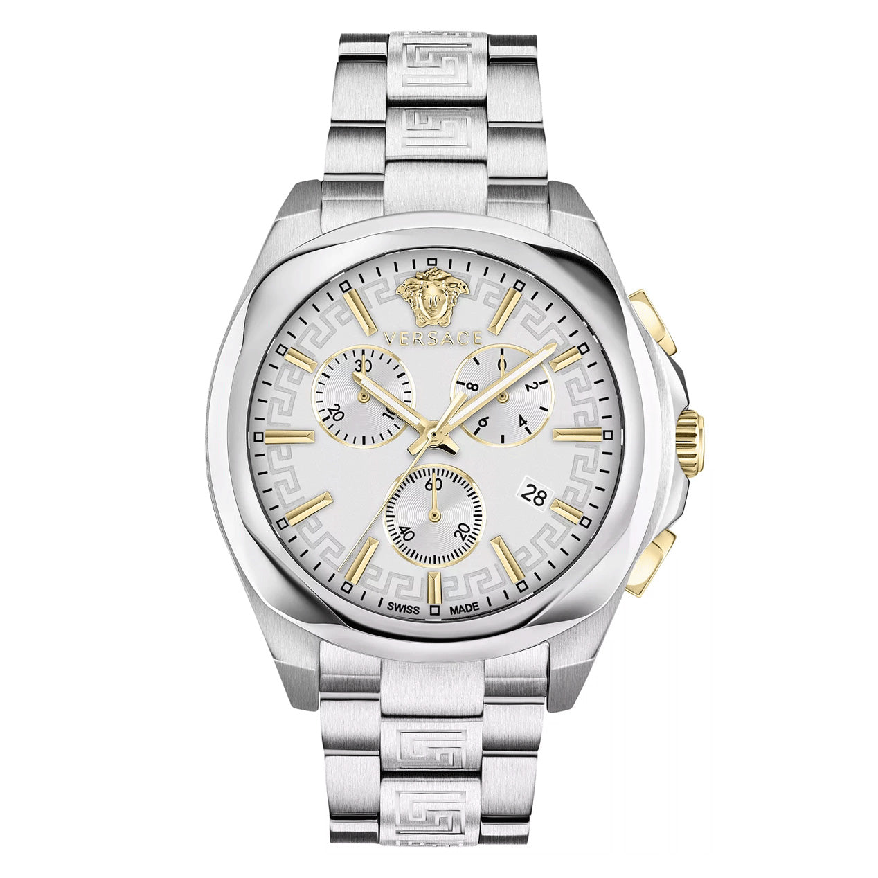 Versace Chrono Lady 40mm Ladies' Silver Watch