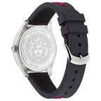Versace V-Vertical Men's White Dial Black Watch