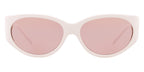 Versace Women's Sunglasses Cat Eye White/Pink