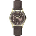 Versace Men's Watch Aiakos 44mm Brown Gold