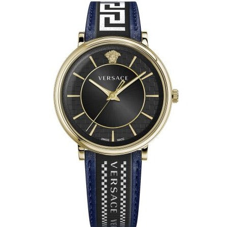 Versace Men's Watch V-Circle Blue Gold