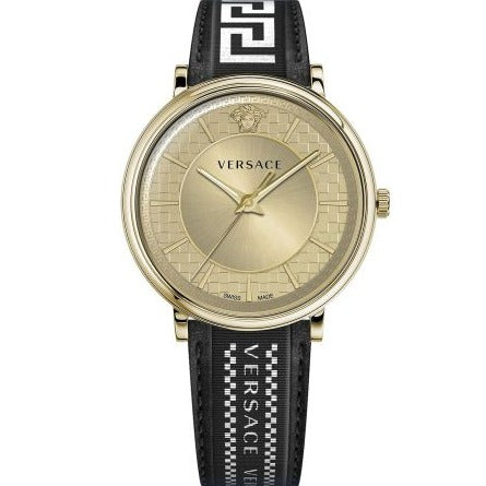 Versace Men's Watch V-Circle Gold Black