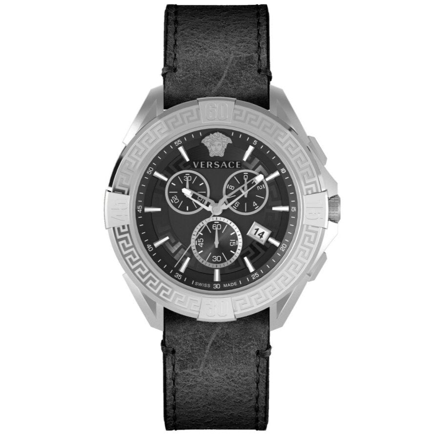 Versace Men's Watch Chrono Sporty 46mm Black