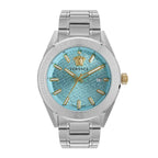 Versace V-Code Men's Watch 42mm Blue Dial Stainless Steel