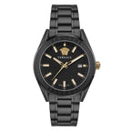 Versace V-Code Date 42mm Black Men's Watch