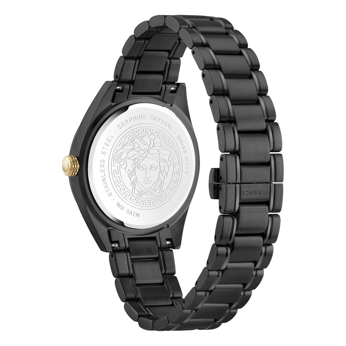 Versace V-Code Men's Watch 42mm Black Dial