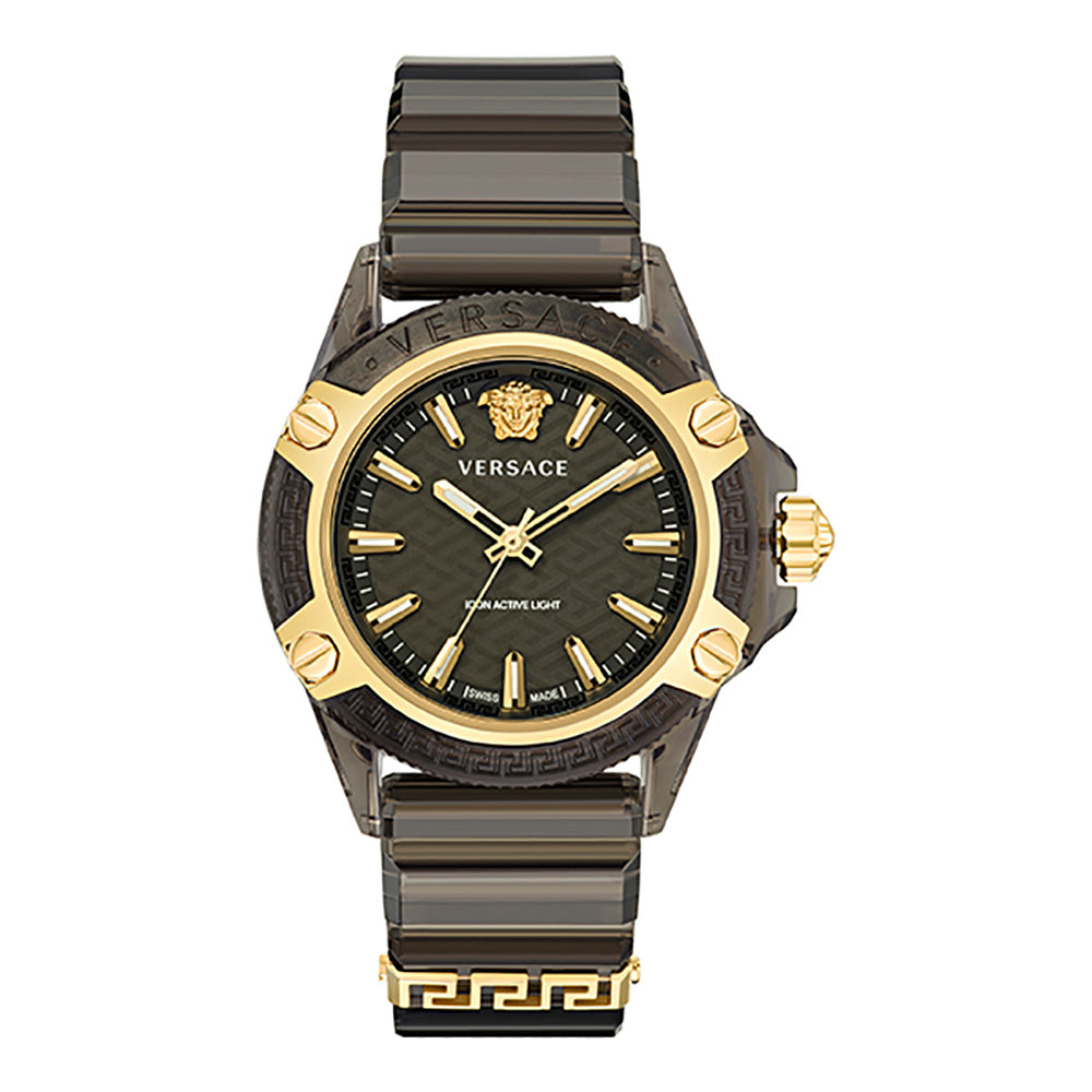 Versace Icon Active Indiglo Unisex Black Watch