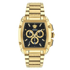 Versace Dominus Chronograph Men’s Black Gold Watch
