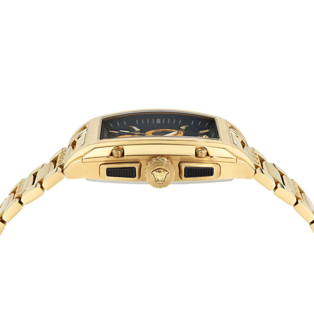 Versace Dominus Chronograph Men’s Black Gold Watch