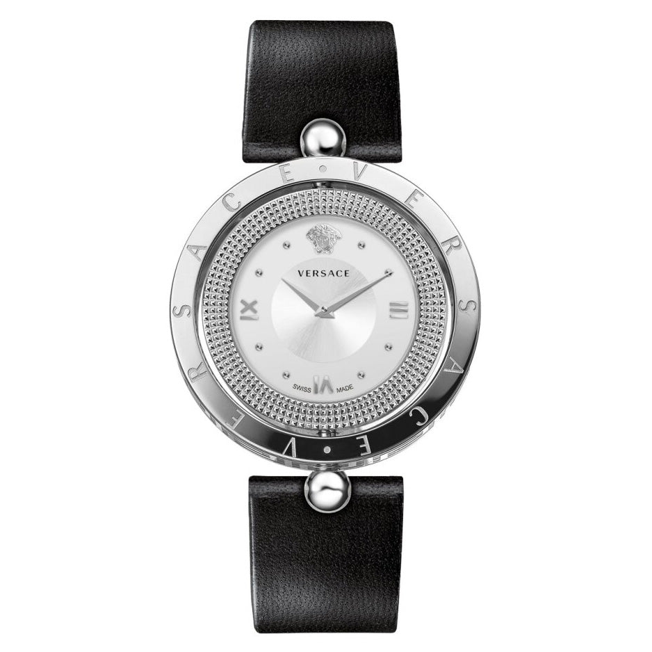 Versace Eon 33.5mm Ladies's Silver Black Watch