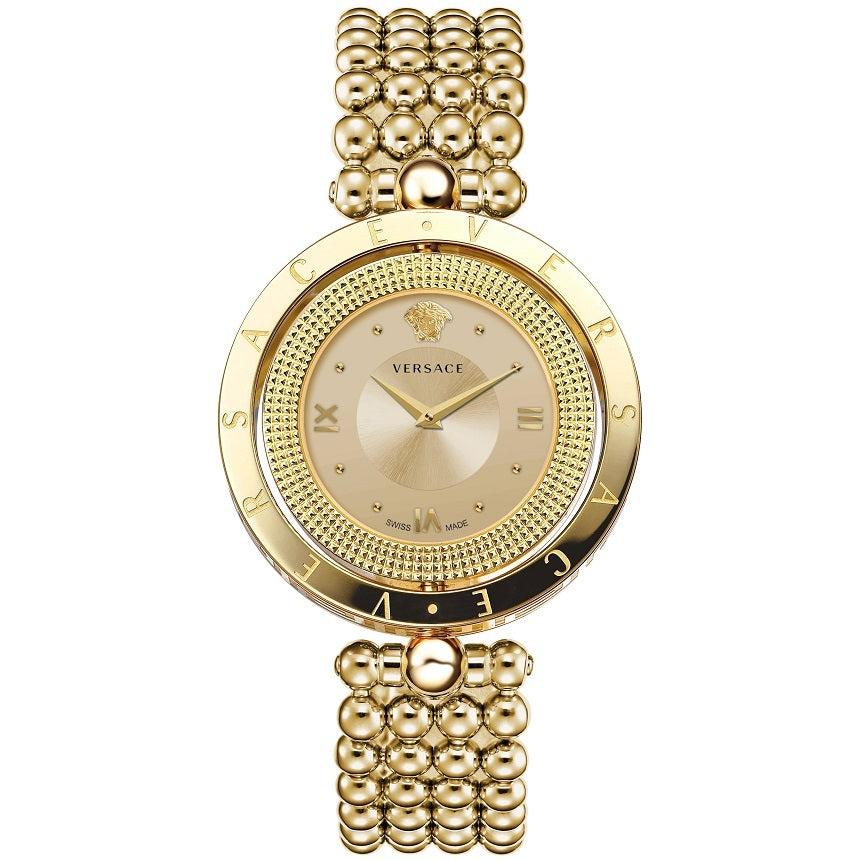 Versace Ladies Watch Eon 34mm Gold Bracelet
