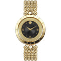 Versace Ladies Watch Eon 34mm Black Gold Bracelet