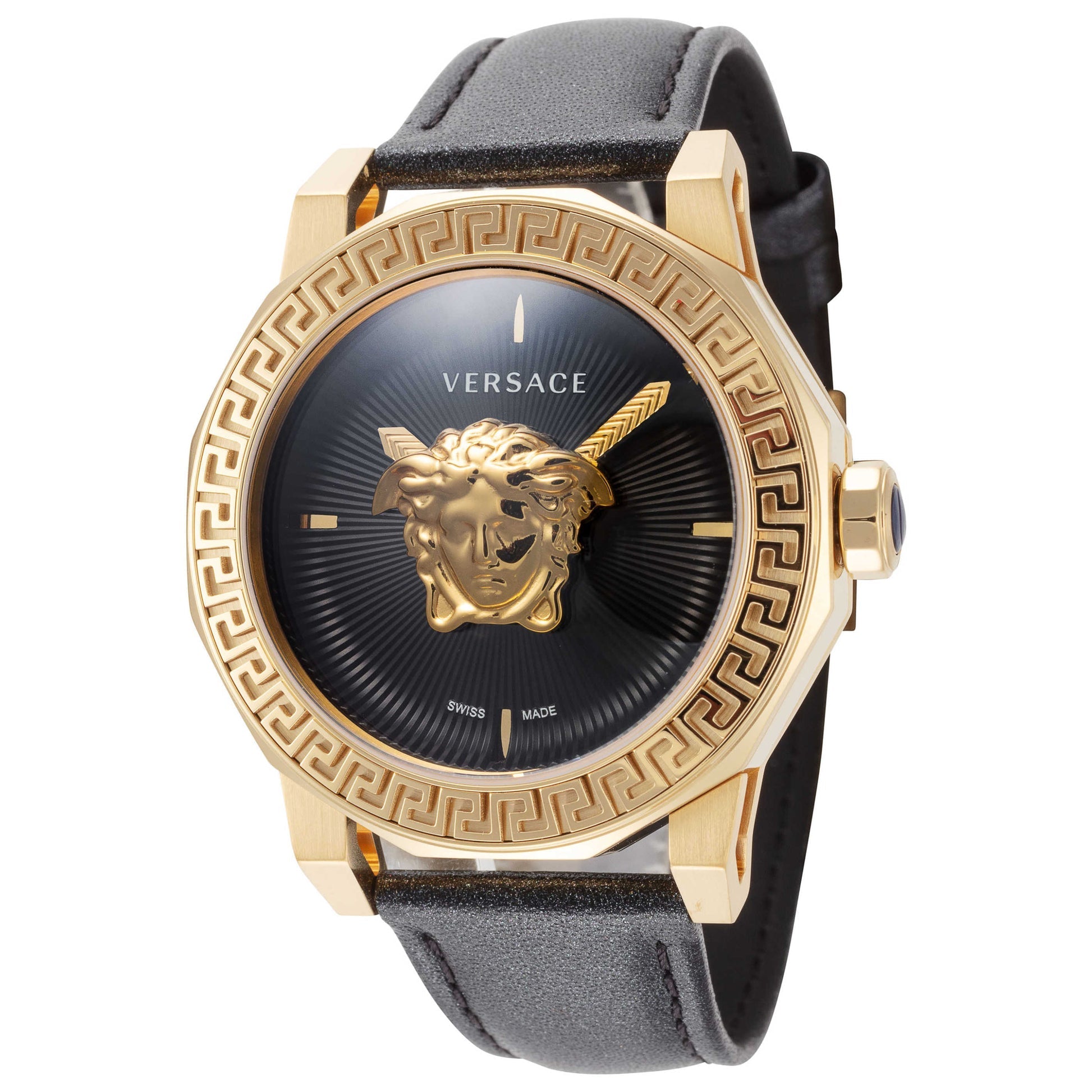 Versace Medusa Deco Ladies' Black Gold Quartz Watch