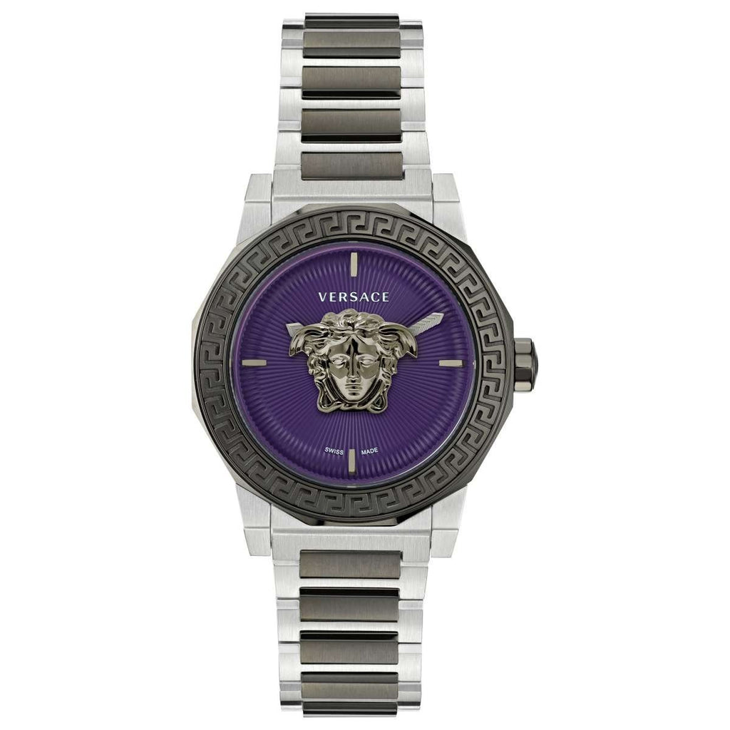 Versace Medusa Deco Quartz Ladies' Purple Grey Watch