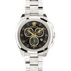 Versace Men's Watch Chrono Geo 43mm Black Bracelet