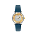 Versace Greca Flourish Quartz Ladies' Silver Blue Watch